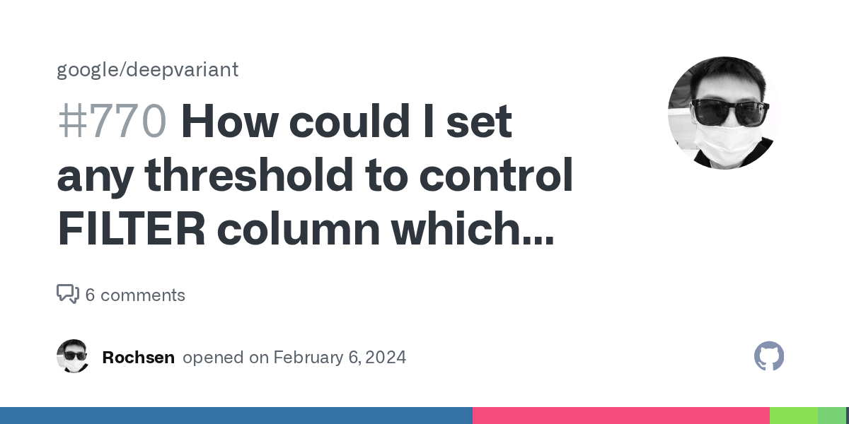 How could I set any threshold to control FILTER column which PASS or