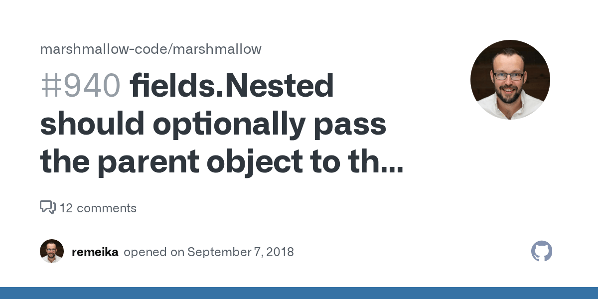 fields.Nested should optionally pass the parent object to the Nested