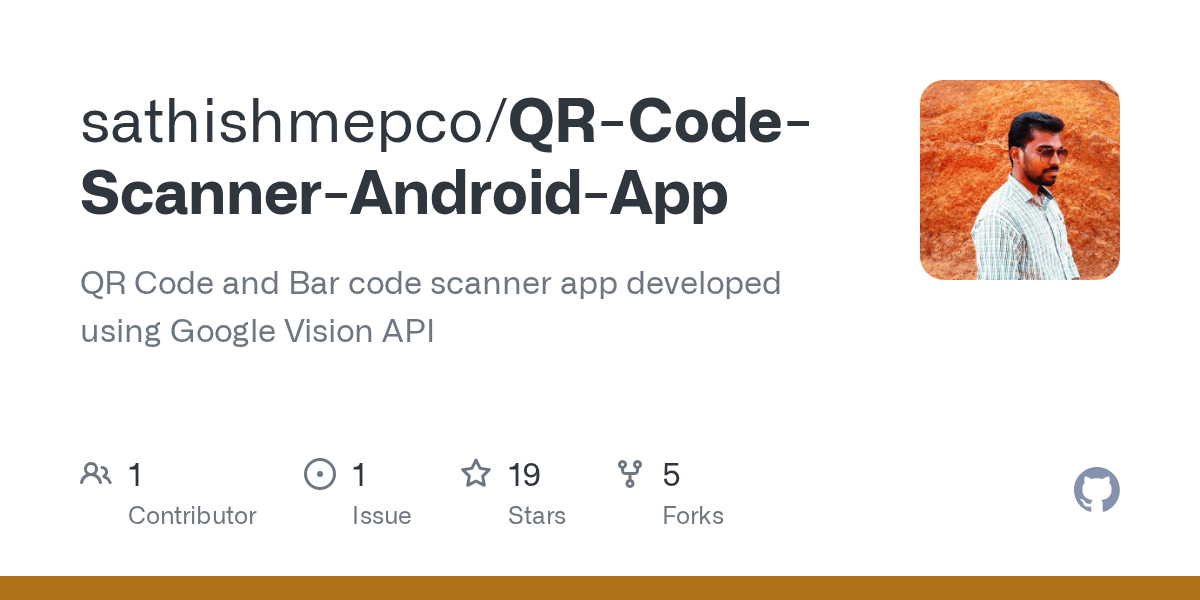 GitHub sathishmepco/QRCodeScannerAndroidApp QR Code and Bar code