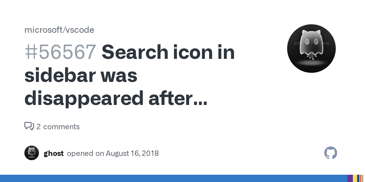 Search icon in sidebar was disappeared after setting search location to