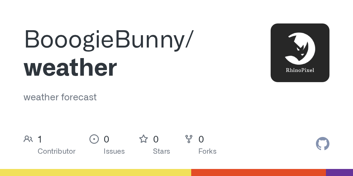 GitHub BooogieBunny/weather weather forecast