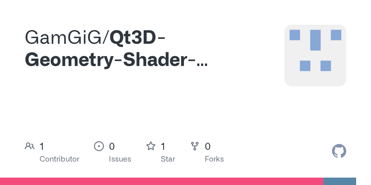 GitHub GamGiG/Qt3DGeometryShaderSample