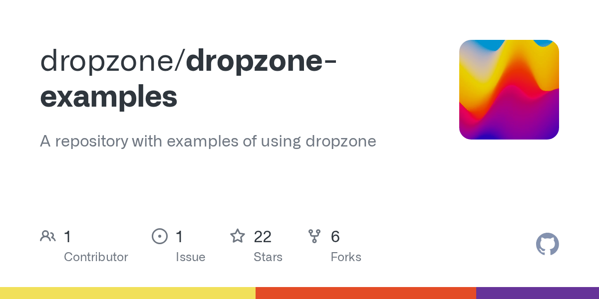 GitHub dropzone/dropzoneexamples A repository with examples of