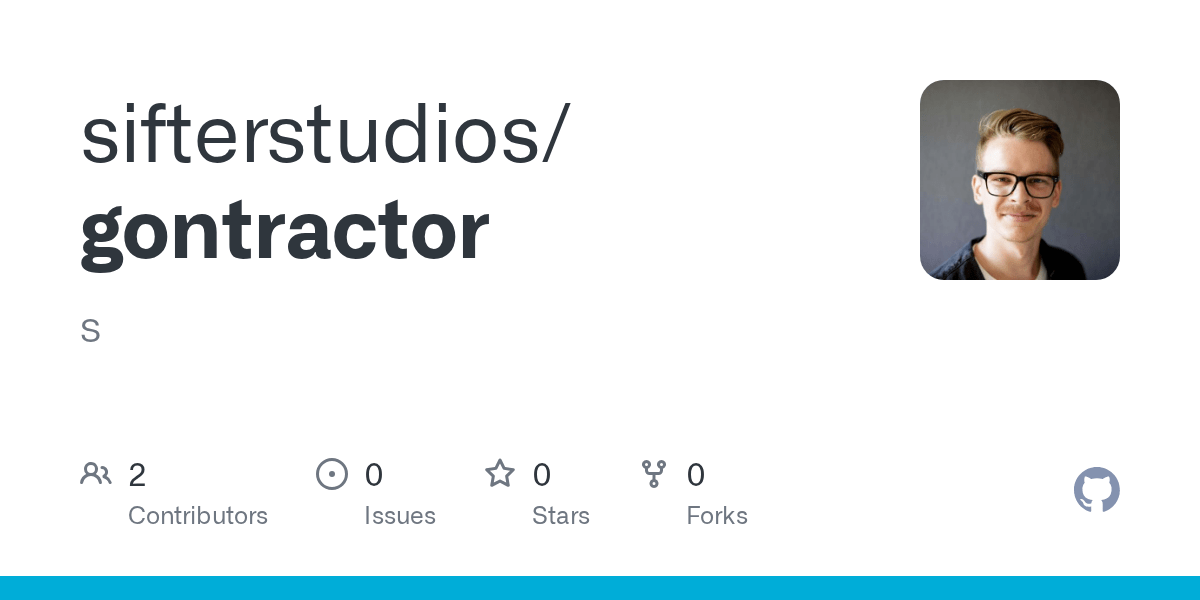 GitHub sifterstudios/gontractor S