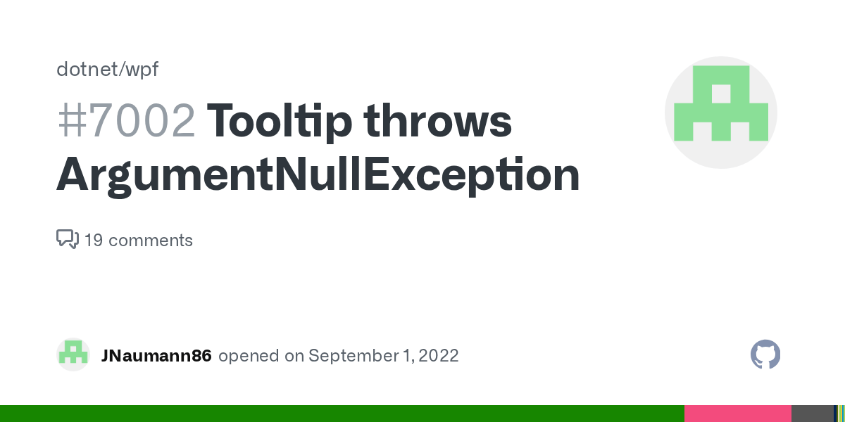 Tooltip throws ArgumentNullException · Issue 7002 · · GitHub