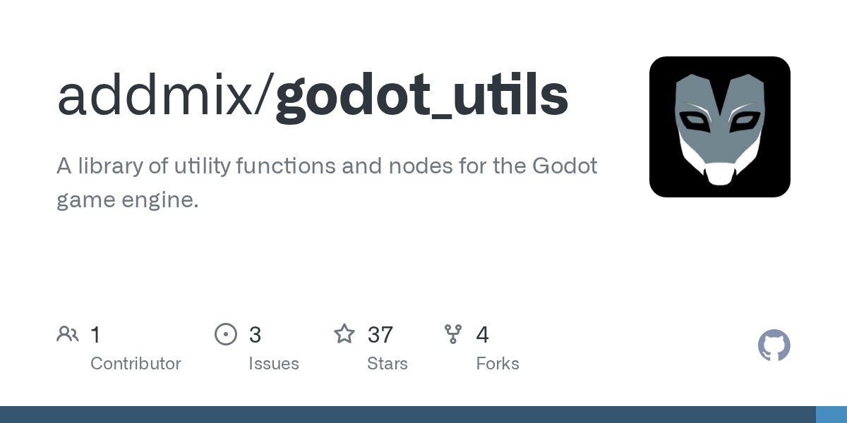 GitHub addmix/godot_utils A library of utility functions and nodes