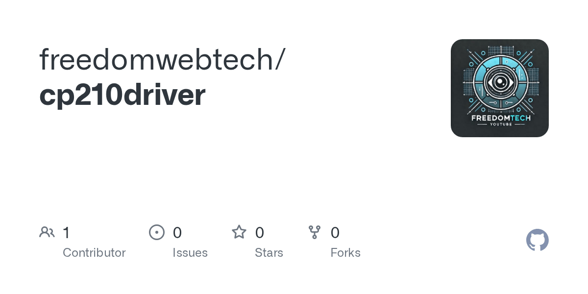 GitHub - freedomwebtech/cp210driver