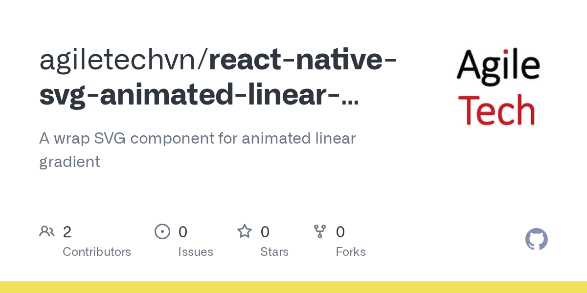 GitHub agiletechvn/reactnativesvganimatedlineargradient A wrap SVG component for