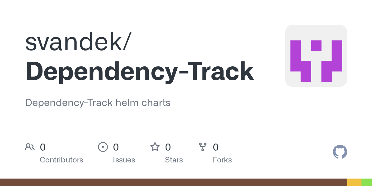 GitHub svandek/DependencyTrack DependencyTrack helm charts