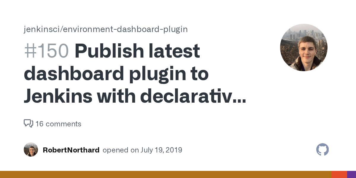 Publish latest dashboard plugin to Jenkins with declarative pipeline