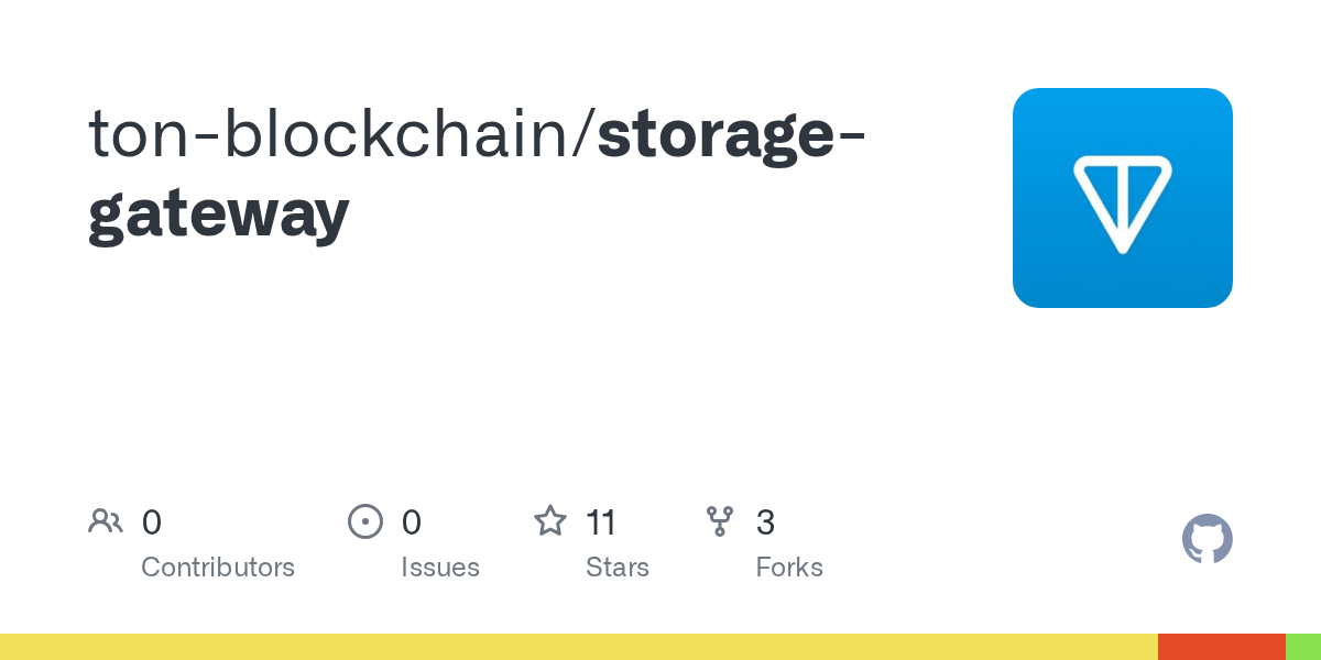 GitHub tonblockchain/storagegateway