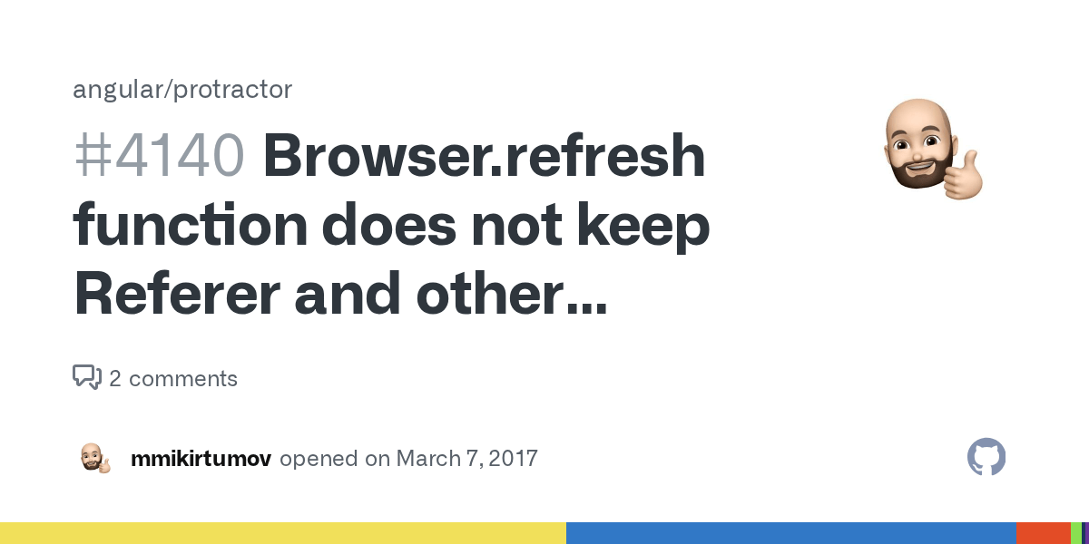 Browser.refresh function does not keep Referer and other header