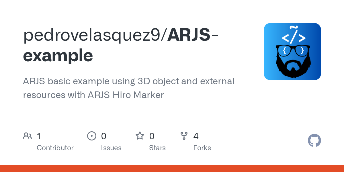 GitHub pedrovelasquez9/ARJSexample ARJS basic example using 3D