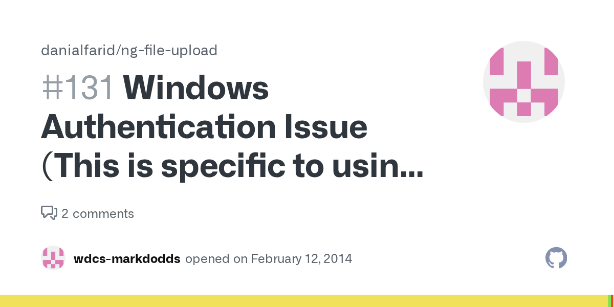 Windows Authentication Issue (This is specific to using the uploader