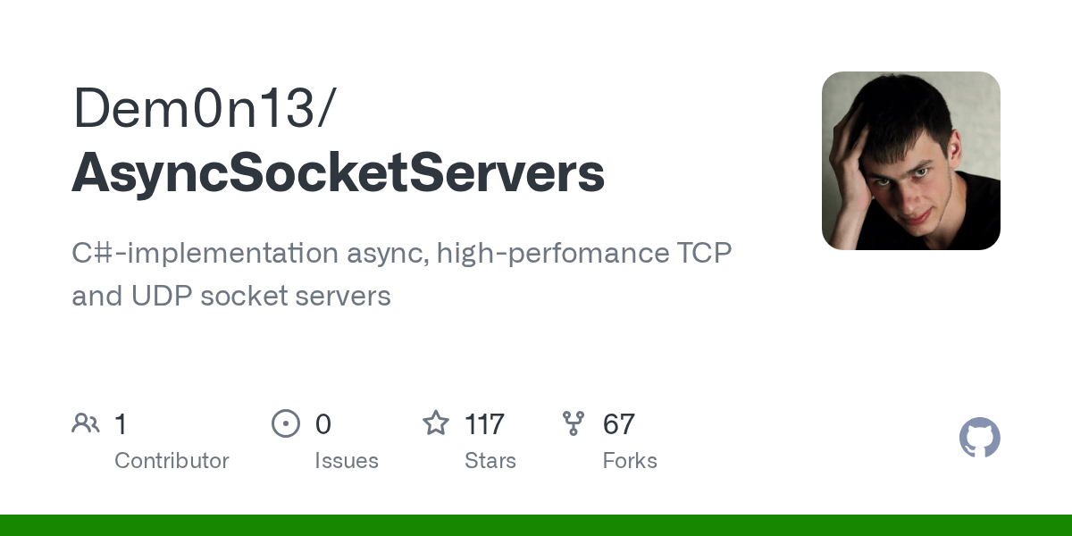 GitHub Dem0n13/AsyncSocketServers Cimplementation async, high