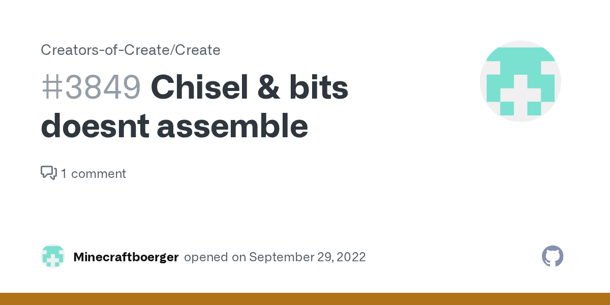 Chisel & bits doesnt assemble · Issue 3849 · CreatorsofCreate/Create