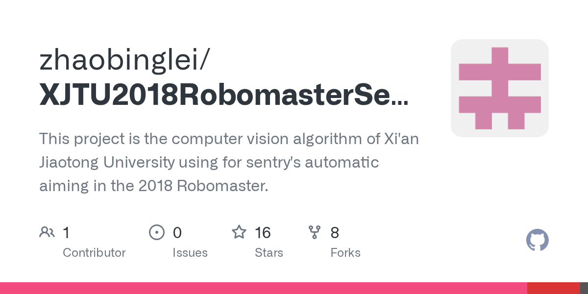 GitHub zhaobinglei/XJTU2018RobomasterSentry This project is the