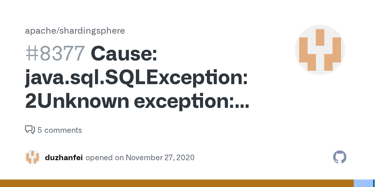 Cause java.sql.SQLException 2Unknown exception [Can not route tables