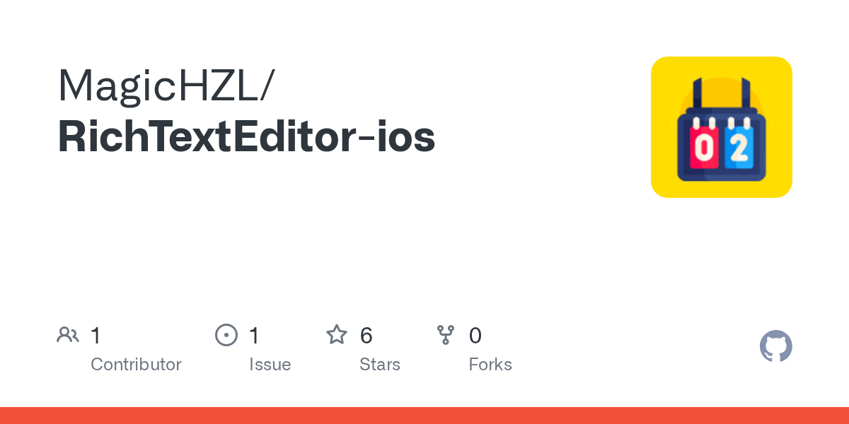 GitHub MagicHZL/RichTextEditorios