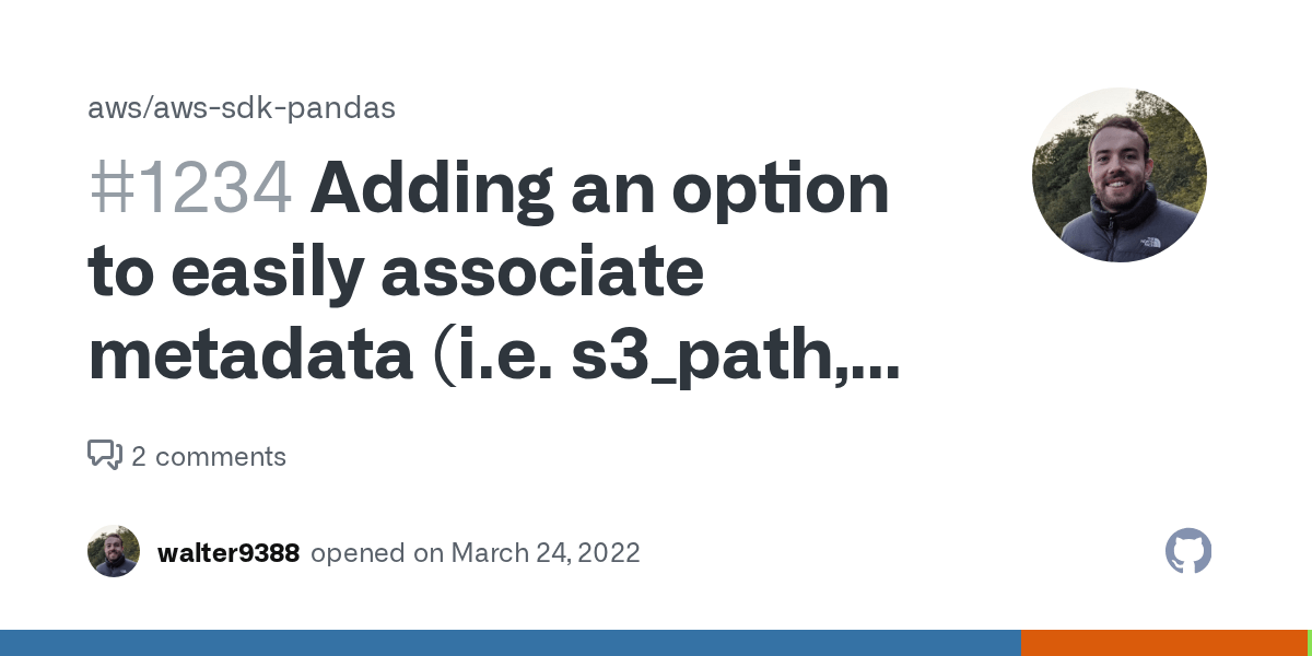 Adding an option to easily associate metadata (i.e. s3_path, last