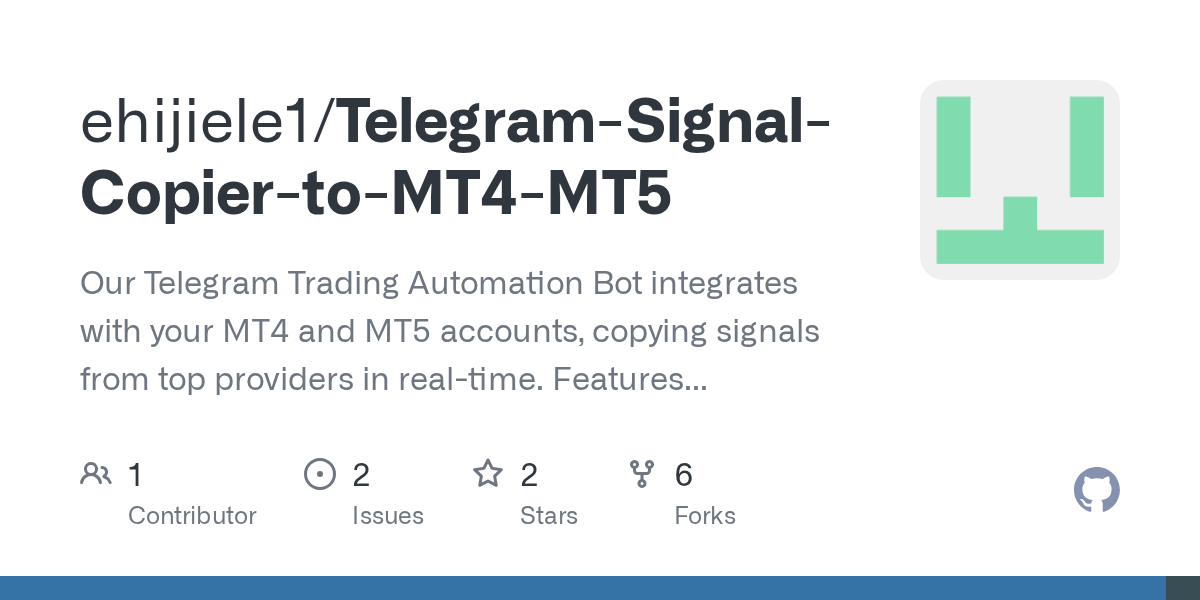 GitHub ehijiele1/TelegramSignalCopiertoMT4MT5 Our Telegram