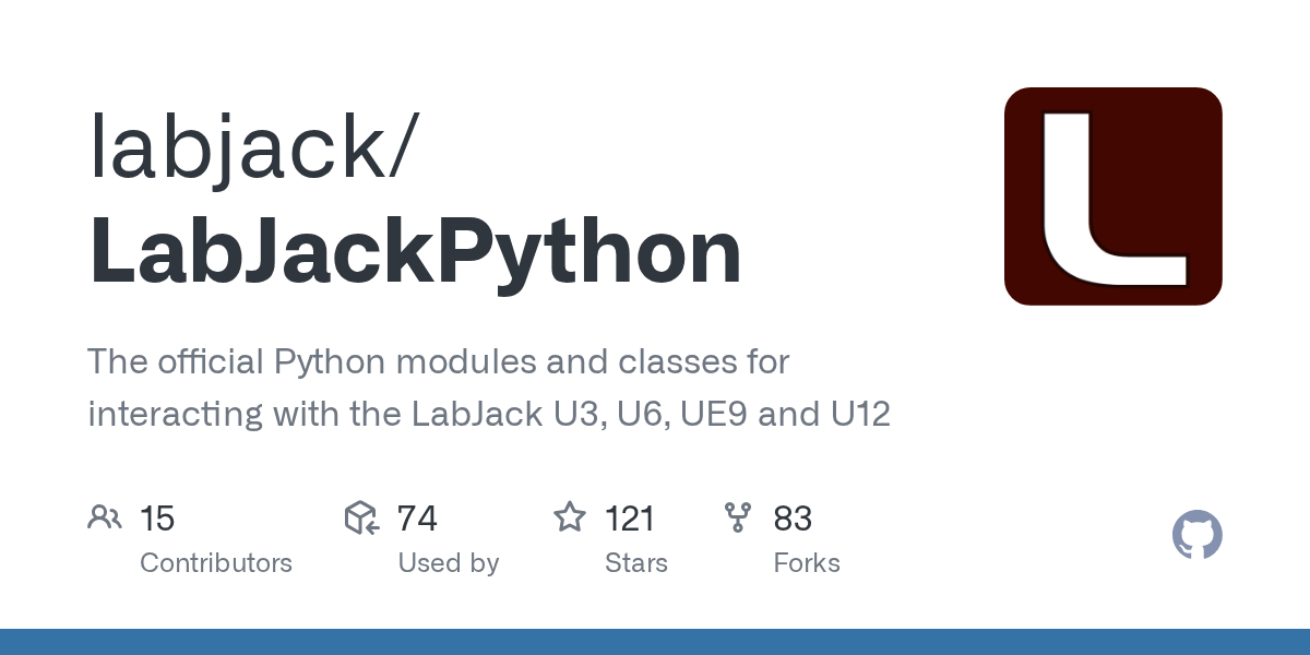 GitHub labjack/LabJackPython The official Python modules and classes