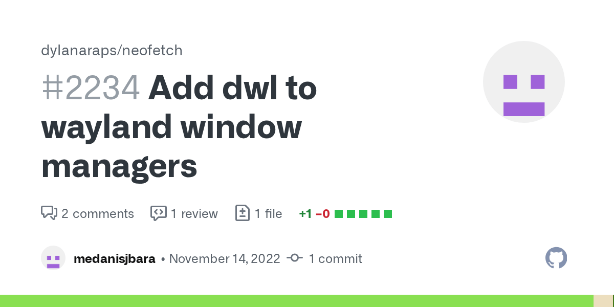 Add dwl to wayland window managers by medanisjbara · Pull Request 2234