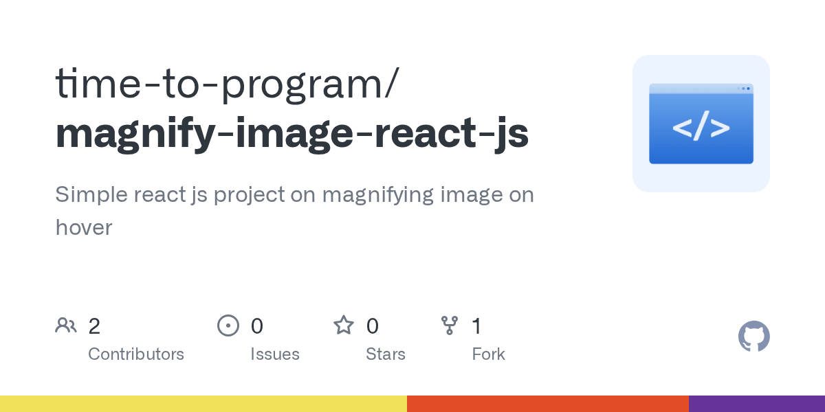 GitHub timetoprogram/magnifyimagereactjs Simple react js