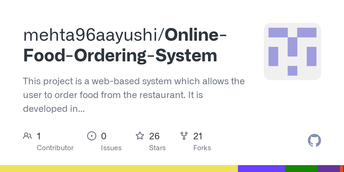 GitHub This project is a