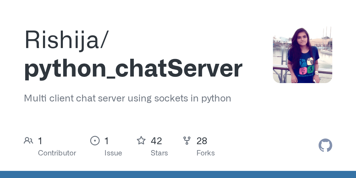 GitHub Rishija/python_chatServer Multi client chat server using