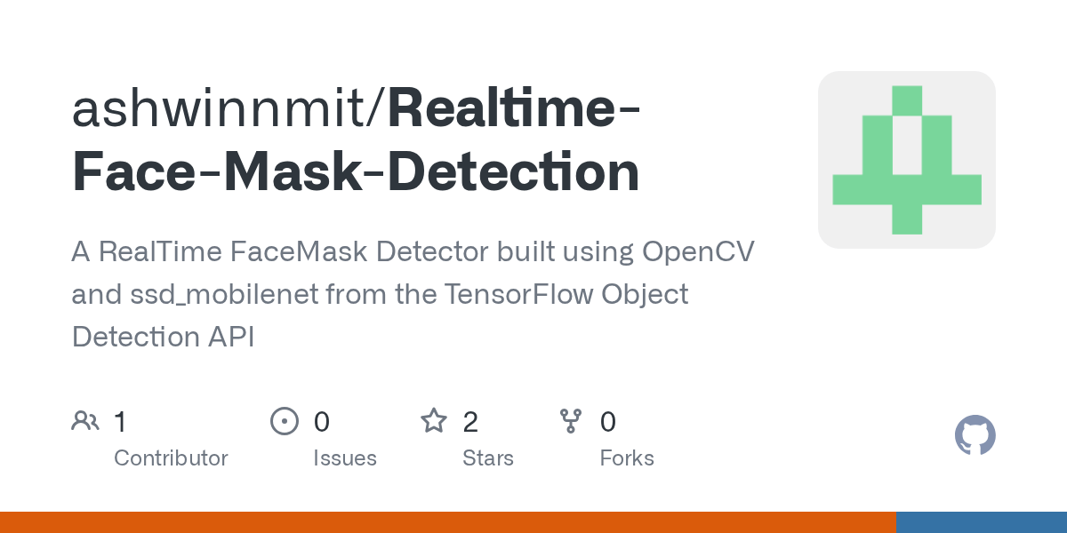 GitHub ashwinnmit/RealtimeFaceMaskDetection A RealTime FaceMask