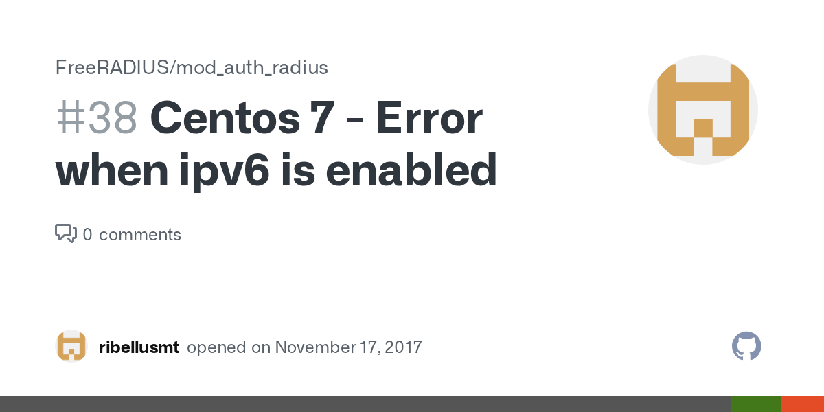 Centos 7 Error when ipv6 is enabled · Issue 38 · FreeRADIUS/mod_auth