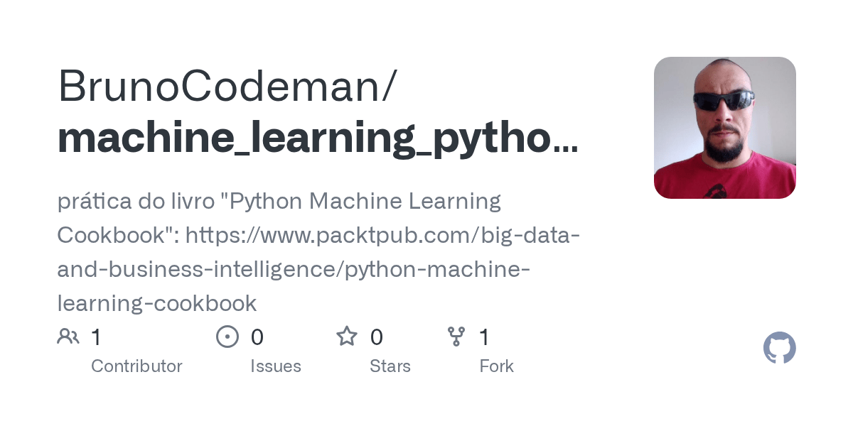GitHub BrunoCodeman/machine_learning_python_cookbook