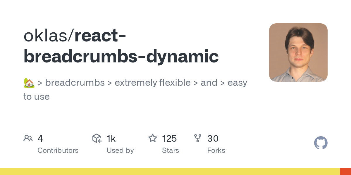 GitHub oklas/reactbreadcrumbsdynamic house_with_garden > breadcrumbs > extremely flexible