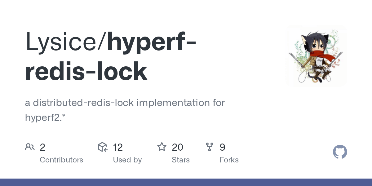 GitHub Lysice/hyperfredislock a distributedredislock