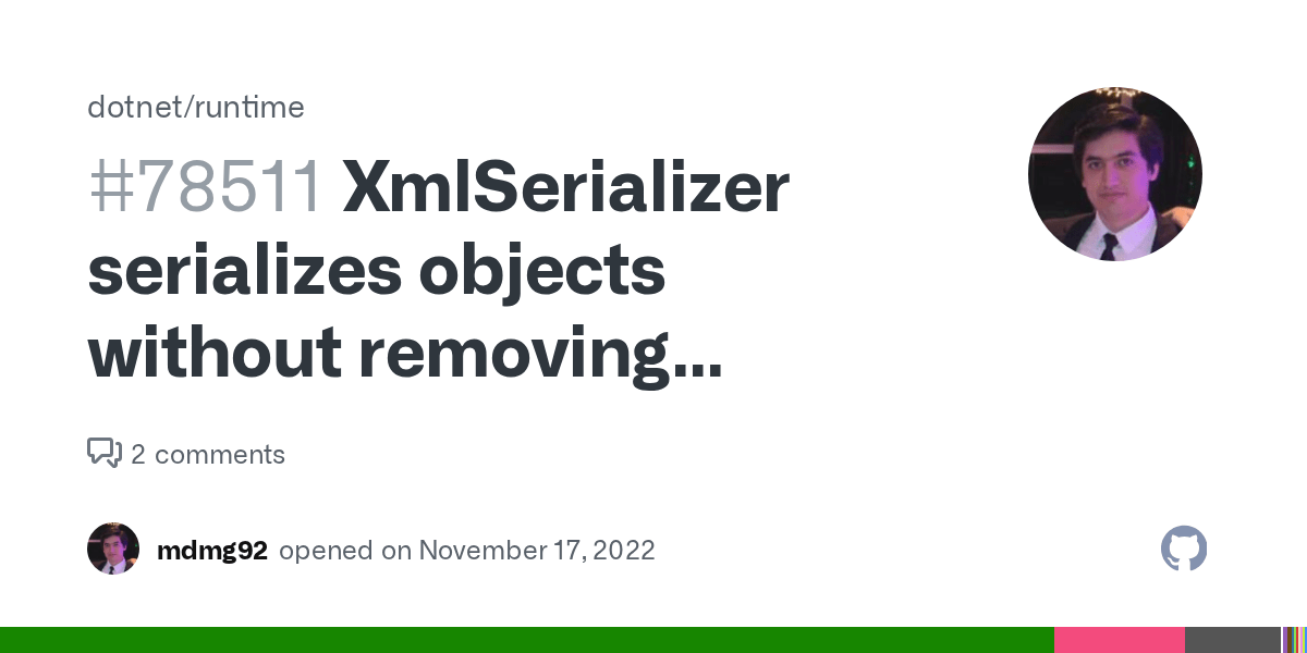 XmlSerializer serializes objects without removing whitespace between
