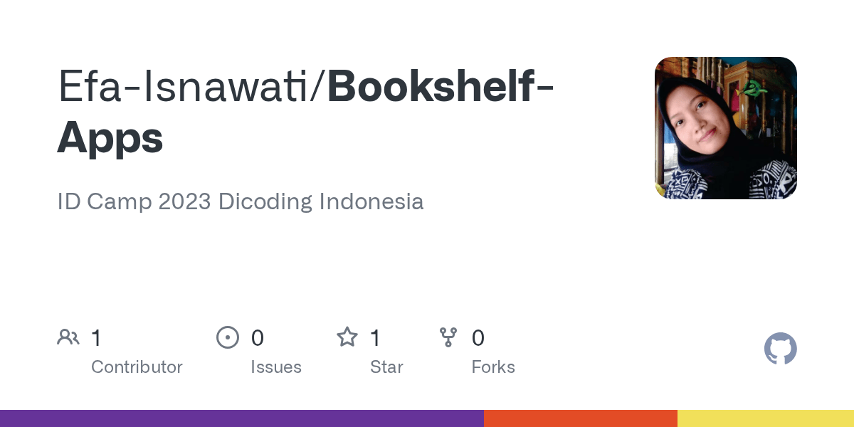 GitHub EfaIsnawati/BookshelfApps ID Camp 2023 Dicoding Indonesia