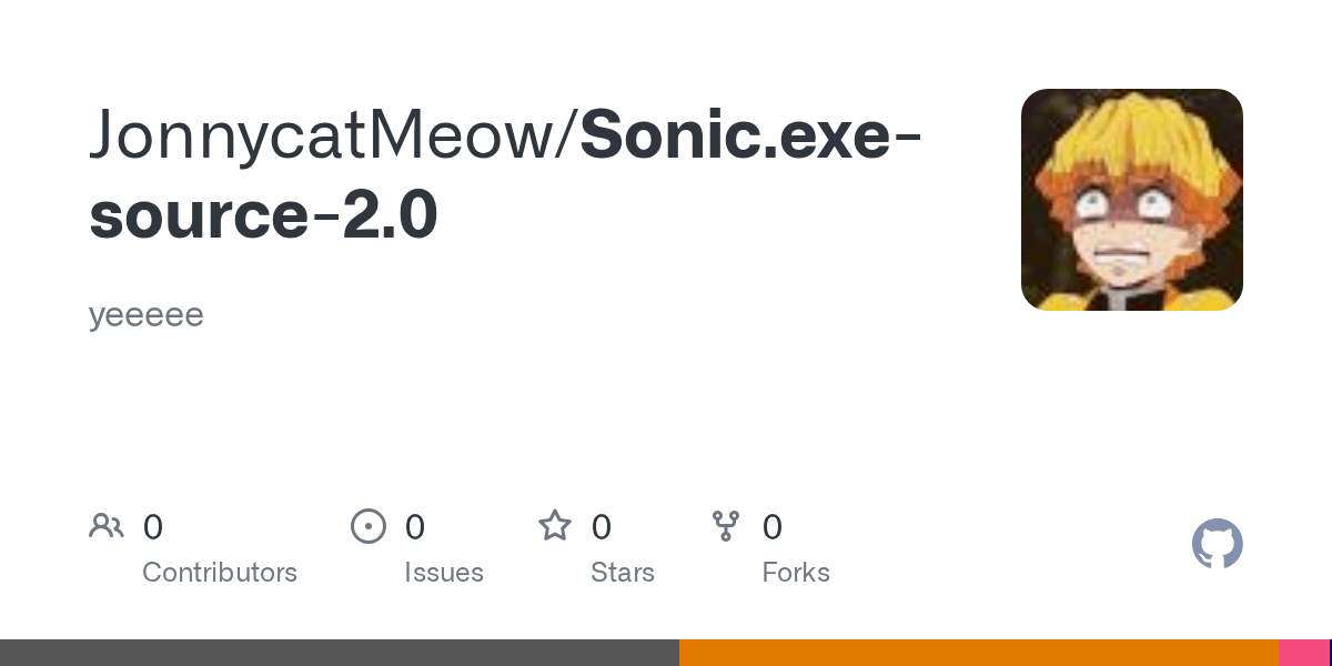 GitHub ItsyourboyJonnycat/Sonic.exesource2.0 yeeeee