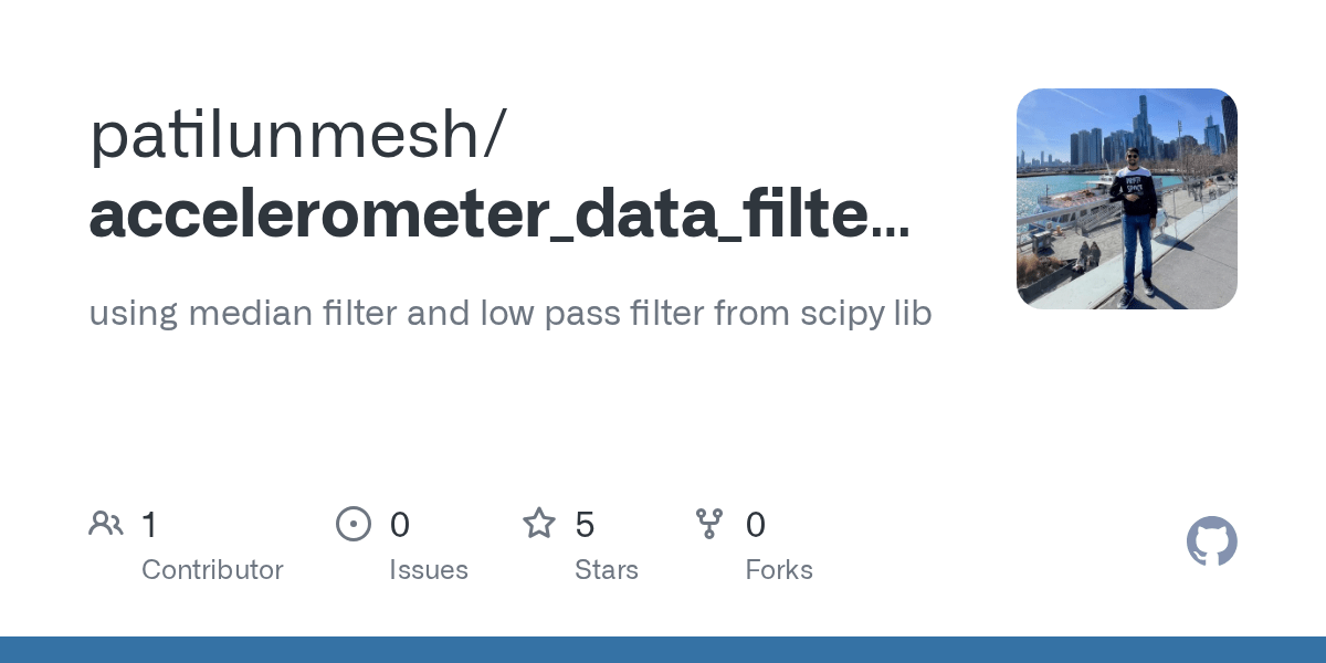 GitHub patilunmesh/accelerometer_data_filtering using median filter