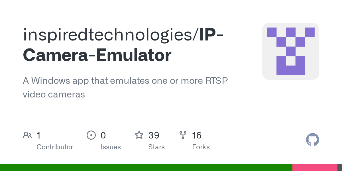 GitHub inspiredtechnologies/IPCameraEmulator A Windows app that