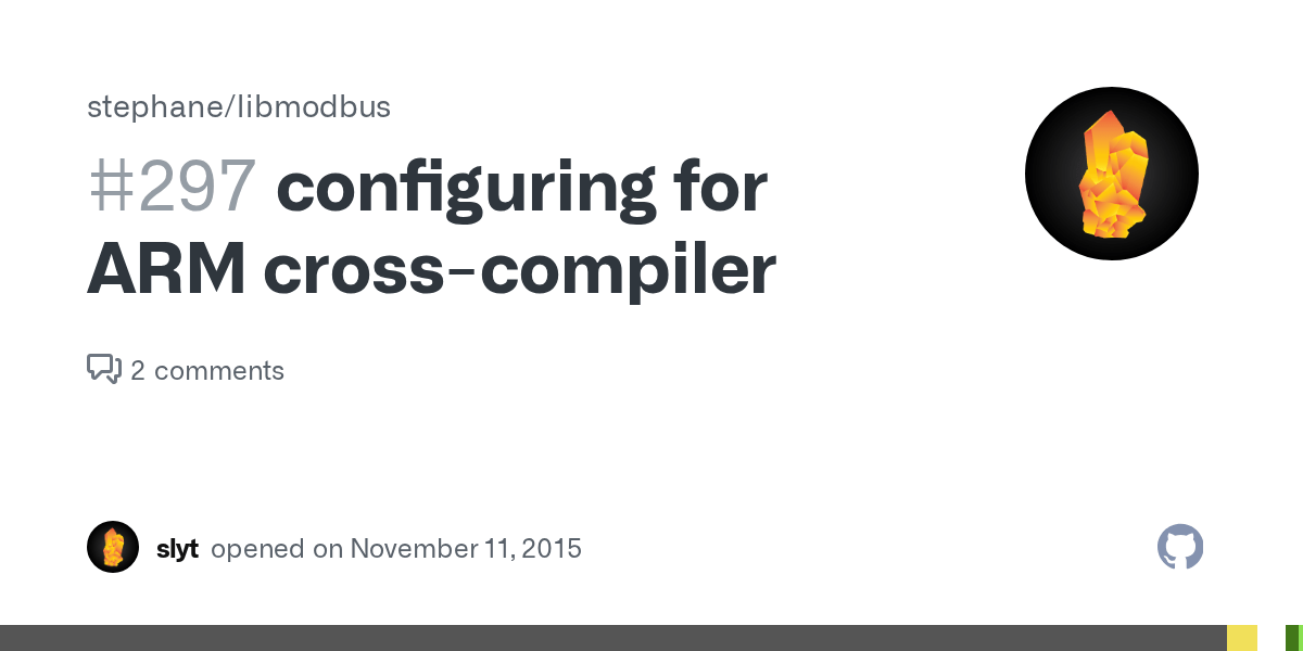configuring for ARM · Issue 297 · stephane/libmodbus