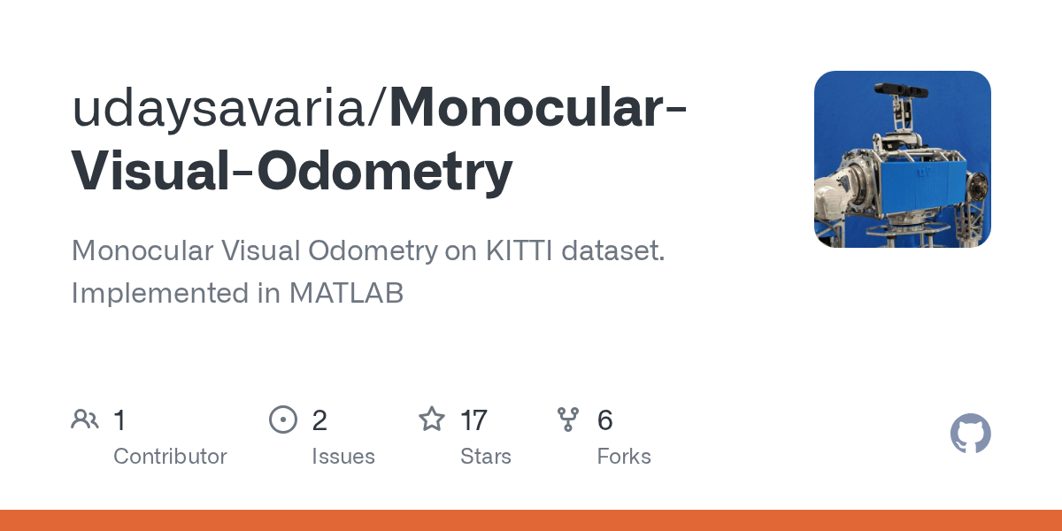 GitHub udaysavaria/MonocularVisualOdometry Monocular Visual