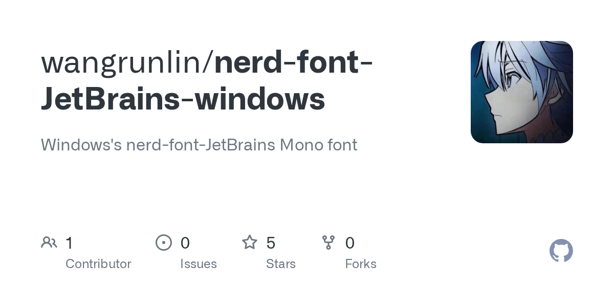 Releases · wangrunlin/nerdfontJetBrainswindows · GitHub