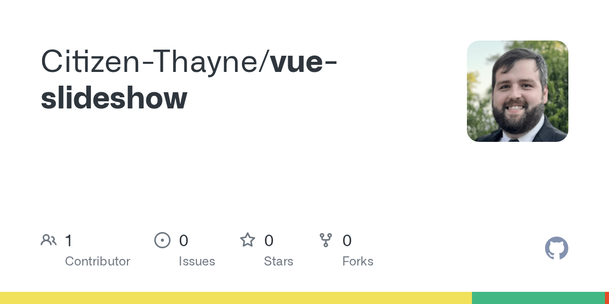 GitHub CitizenThayne/vueslideshow