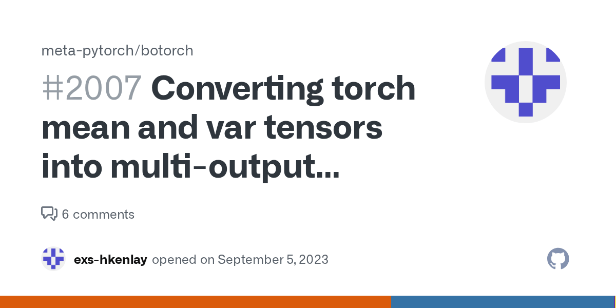 Converting torch mean and var tensors into multioutput posterior