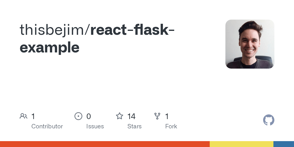 GitHub thisbejim/reactflaskexample