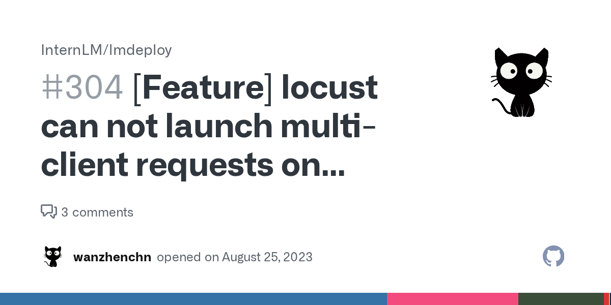 [Feature] locust can not launch multiclient requests on restful api