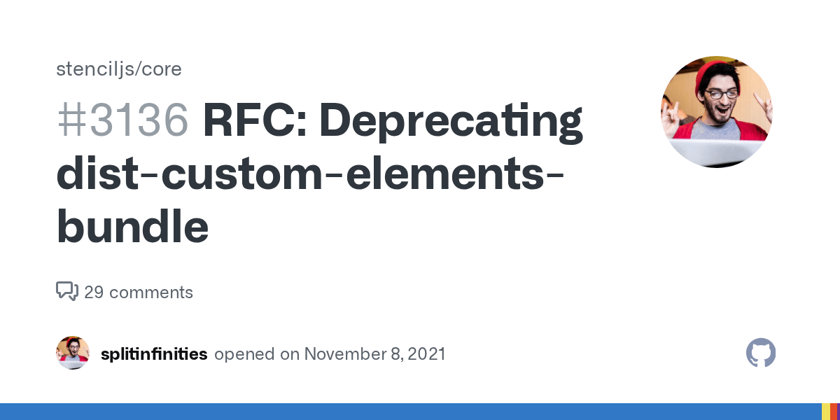 RFC Deprecating distcustomelementsbundle · Issue 3136 · ionicteam