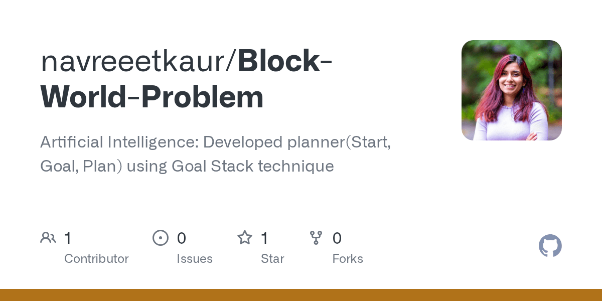 GitHub navreeetkaur/BlockWorldProblem Artificial Intelligence