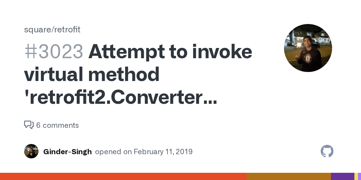 Attempt to invoke virtual method 'retrofit2.Converter retrofit2.ConverterFactory